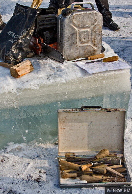 Ледяные скульптуры в Витебске