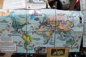 Карта путешествий Владимира Алексеевича