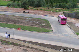 30 августа 2008 года. Новое автобусное кольцо на улице Короткевича. Фото Сергея Мартиновича