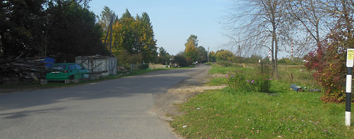 Дорога из Билево на завод КПД в октябре 2020 года. Фото Сергея Мартиновича