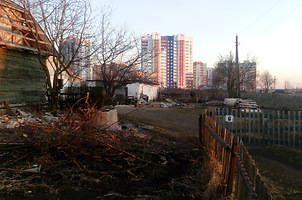 26 марта 2020 года.Выселенные жилые дома между Московским проспектом и кабельным заводом. Фото Сергея Мартиновича