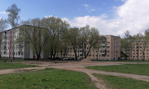 Хрущевки на проспекте Строителей. Фото Сергея Мартиновича