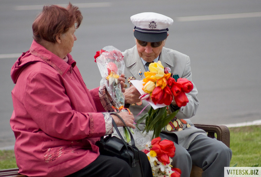 В Витебске отметили День Победы. Фото Антона Супрановича