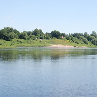 Панорама пляжа в Мазурино (Витебск)