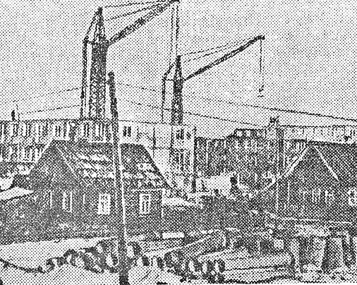 Начало застройки Смоленского шоссе. Витебский рабочий, 9 марта 1963 года
