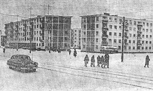 1963 год. Площадка на проспекте Фрунзе. Витебский рабочий, 19 января 1963 года