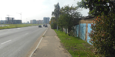 Дорога из Билево на завод КПД в октябре 2020 года. Фото Сергея Мартиновича