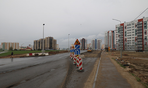 Реконструкция дороги в Черемушках. Фото Сергея Мартиновича