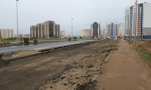 Реконструкция дороги в Черемушках. Фото Сергея Мартиновича