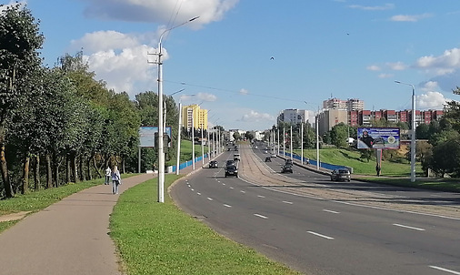 Въезд на Юбилейный мост. Фото Сергея Мартиновича