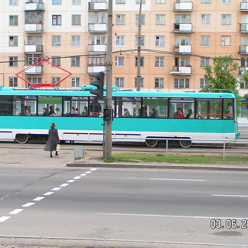 2006 год. Трамваи на Московском проспекте. Фото Сергея Мартиновича