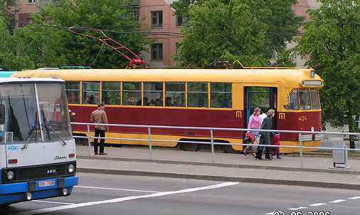 2006 год. Трамваи на Московском проспекте. Фото Сергея Мартиновича