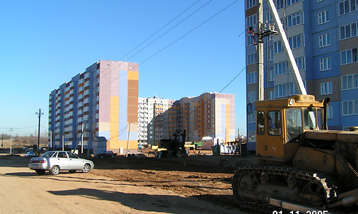 Билево. Улица Короткевича в 2005 году. Фото Сергея Мартиновича