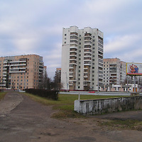 Перекресток проспекта Строителей и улицы Петруся Бровки в 2009 году. Фото Сергея Мартиновича