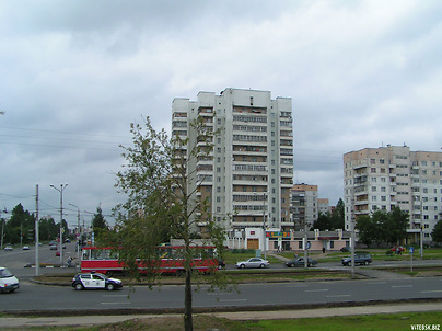 Перекресток проспекта Строителей и улицы Петруся Бровки в 2009 году. Фото Сергея Мартиновича